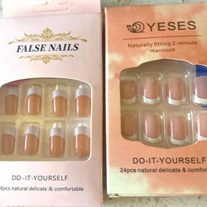 French tip nails, two packages brand new 24 pieces in each package